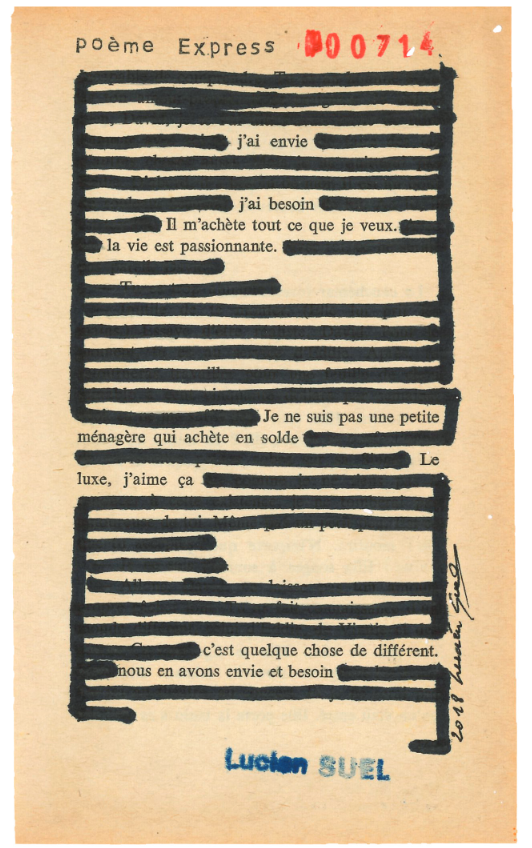 Le livre des poèmes express (Lucien Suel) – Mathieu Antoine Jung